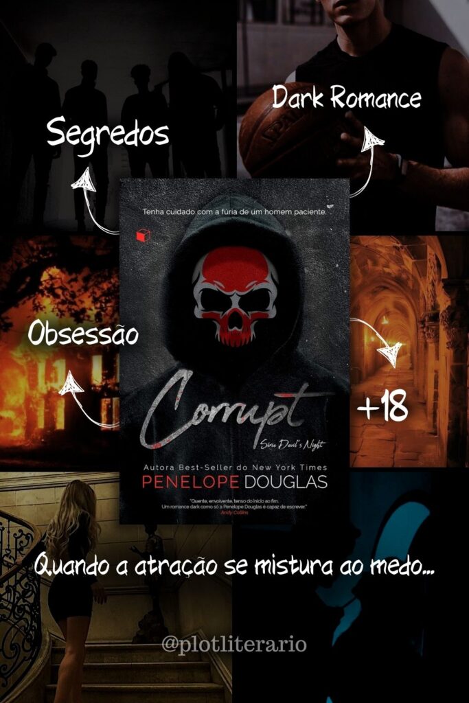 imagem aesthetic do livro corrupt serie devil´s nigth de penelope douglas