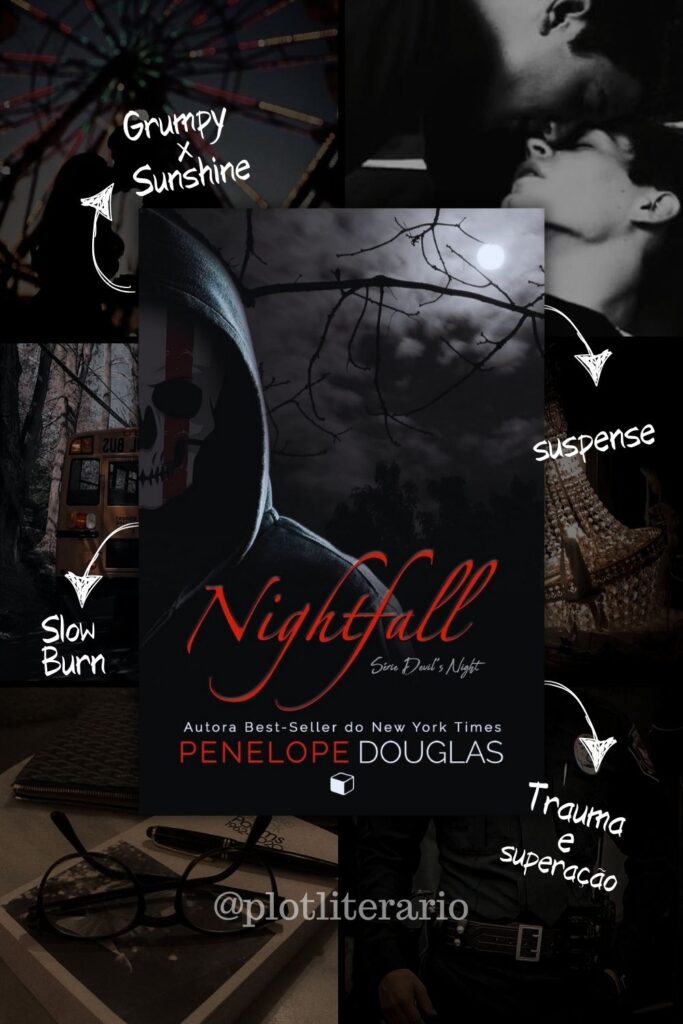 aesthetic do livro nightfall serie devil´s nigth de penelope douglas