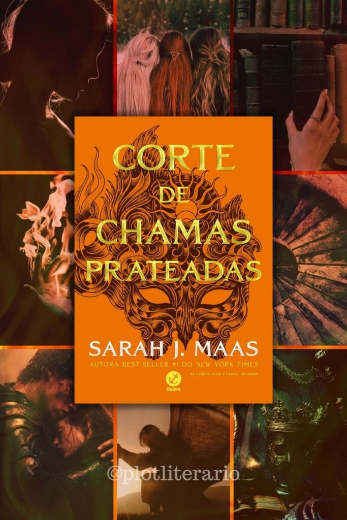 imagem aesthetic livro corte de chamas prateadas de sarah j maas